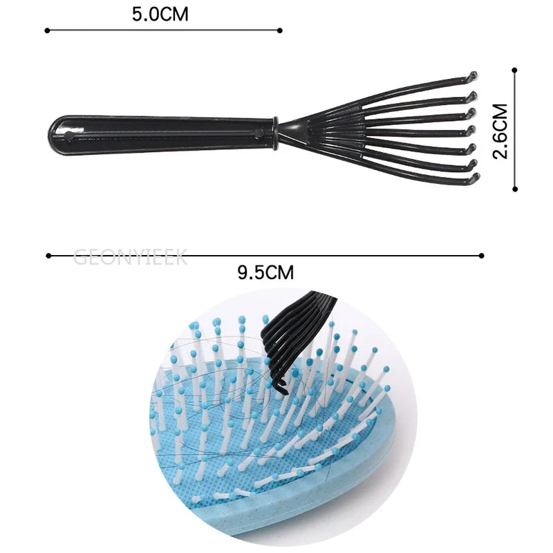 Untangling Hair Brush Scalp Massage Hair Nylon Bristle Hairbrush Anti-Static Hair Brush Professional Salon Brush for Hairdressing Styling