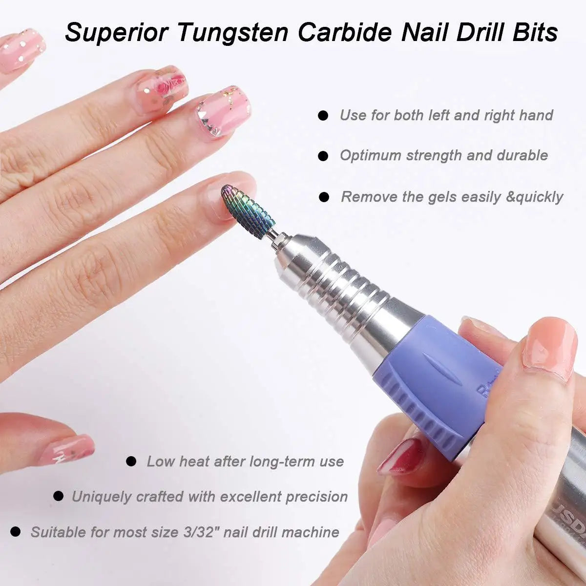 67 Styles Carbide Nail Drill Bits for Rotatable Electric Ceramic Milling Cutter Drill For Manicure Gel Polish Remover Nail Files Pedicure