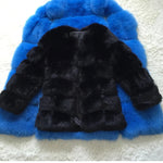 Women's Luxury Long Faux Fox Fur Coat Thick Warm Winter Fluffy Faux Fur Jacket Coats