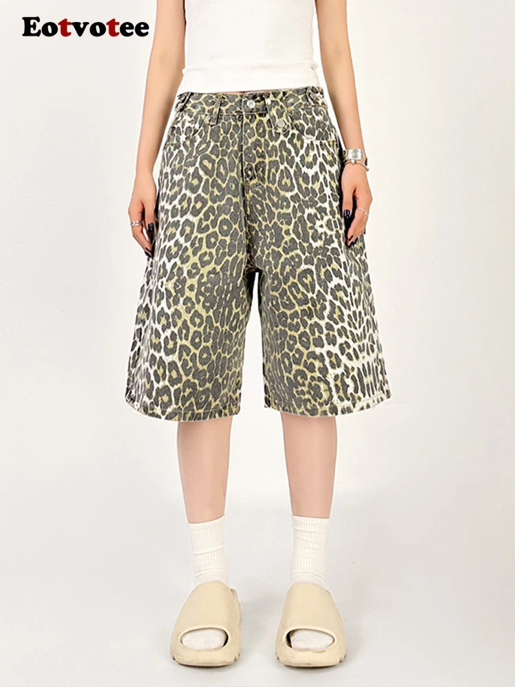 leopard print shorts