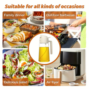 Plastic Oil Dispenser Spray Bottle for Kitchen Oil Sprayer Oil Dispenser Jar For Baking Roasting, BBQ, etc.