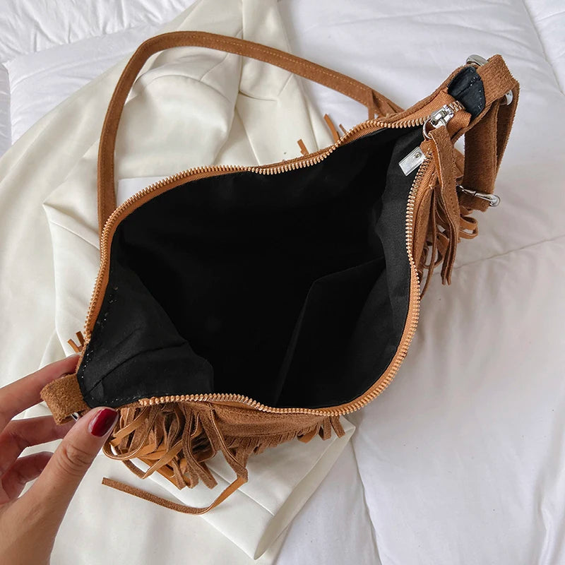 Tassel Y2K Bag Crossbody Bag New Fashion Retro Party Bags Luxury Handbags