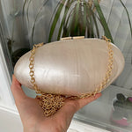 Pearl Acrylic Evening Bag New Fashion Luxury Mini Clutch Purse Women's w/ Chain Shoulder Crossbody Wedding Party Handbag