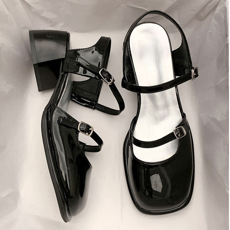 Women's Non-Slip Round Toe Sandals Shoes Casual Summer Shoes Buckle Strap