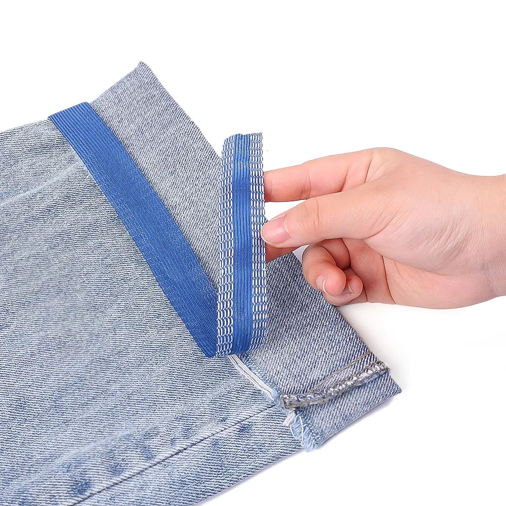 Self-Adhesive Pants Paste, Iron on Pants Edge to Shorten Hems, Repair Pants for Jean Clothing and Jean Pants DIY Sewing Fabric Handmade