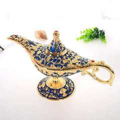 Vintage Legend Aladdin Lamp Magic Genie Wishing Lamp Tabletop Decor Crafts For Home Wedding Decoration Gift For Party Christmas, Birthday
