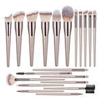 Champagne Makeup Brush Set Cosmetic Foundation Powder Blush Eyeshadow Blending Make Up Brush Beauty Accessory Tools