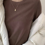 women's sweater coffee color