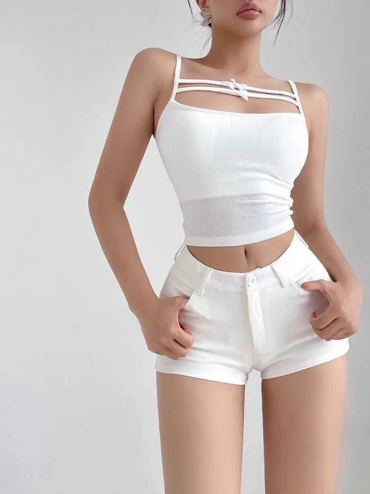 white shorts