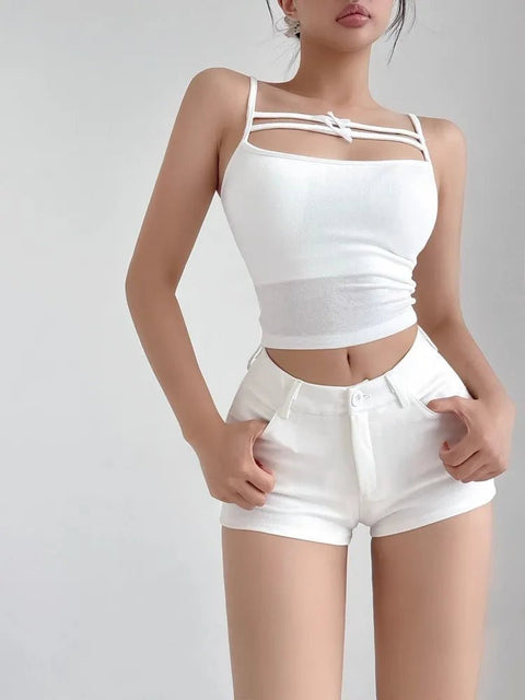 white shorts