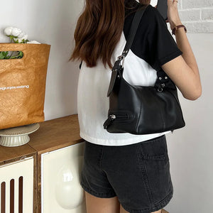 Y2K Style Shoulder Bag for Women - Trendy Minimalist Handbag, Shoulder Purse for Girls, Street Wear Fashion