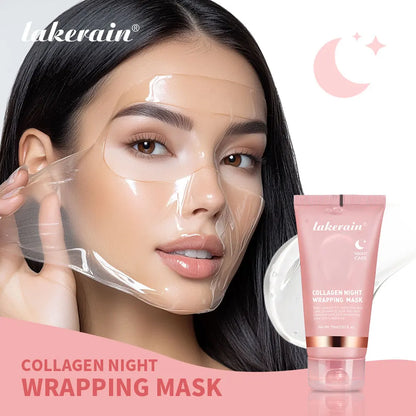 Night Collagen Wrapping Mask – Rejuvenation, Moisturizing & Brightening Face Mask for Glowy, Elastic Skin