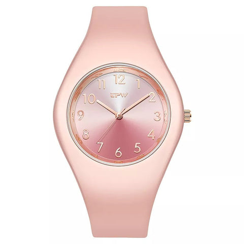 Watch Women 40mm Silicone Strap Skin-Friendly Minimalist Quartz Ladies Casual Elegant Wristwatch