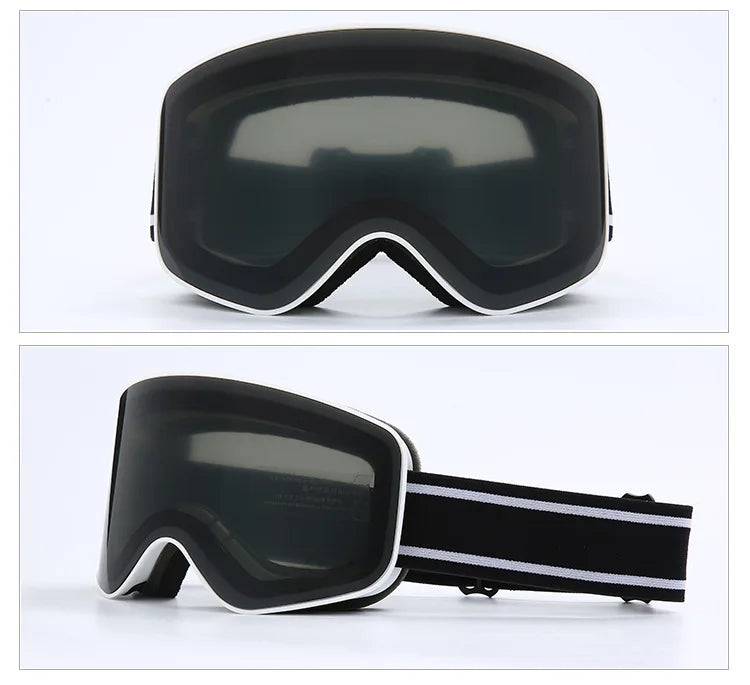 Ski Snowboard Goggles Unisex Skiing Eyewear Mask UV 400 Snow Protection Double Anti-Fog Cylindrical Design