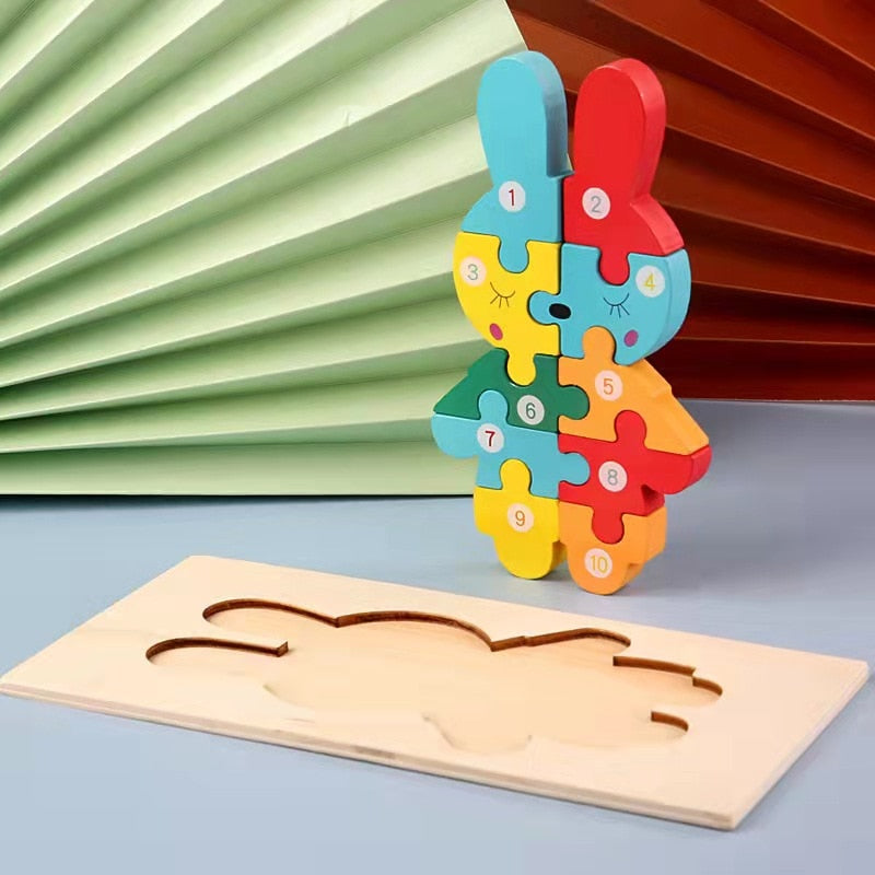 Wooden Montessori Toddler Puzzles for Kids Montessori Jigsaw Puzzles for Ages 2-5 Preschool Learning Montessori Educational Toys