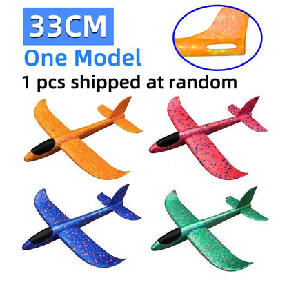 50CM Big Polystyrene Steering Wheel Throwing Plane Toy Foam Manual Airplane for Children