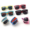Children's Foldable Sunglasses, Boys and Girls UV400 Sunshades, Colorful UV Resistant Sunglasses