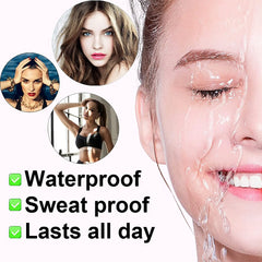 4-Point Eyebrow Pencil Waterproof Liquid Eyebrow Pen Long Lasting Cosmetic Microblade Brow Pencil Mascara Makeup