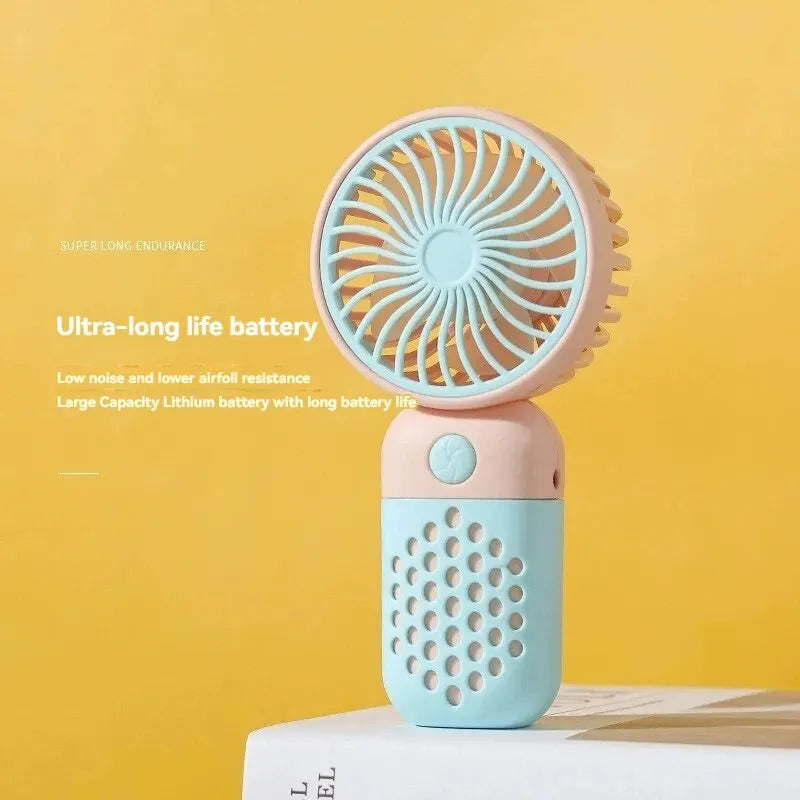 New Handheld USB Charging Mini Fan Cute Small Fan Portable Mini USB Fan Mini Pocket Fan