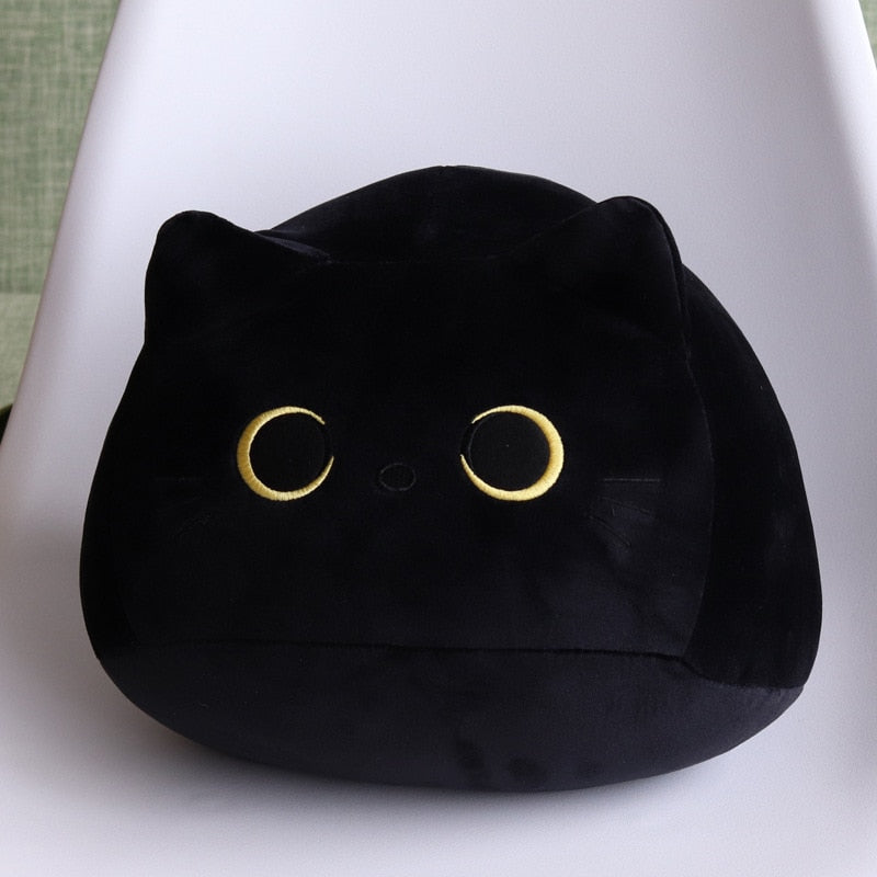 Black Cat Plush Pillow 8cm Cute Stuffed Toy Animal Quality Gifts for Kids