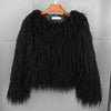 Faux Fur Coat Black