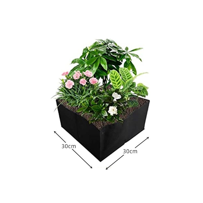 Felt Grow Bag Square Planting Container Indoor Outdoor Garden Plant Vegetable Fruit Accessory