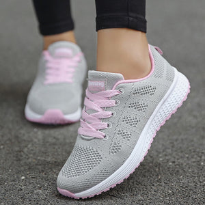 Women's Sneakers Shoes Fashion Breathable Trainers Running Walking Flat Athletic Shoes