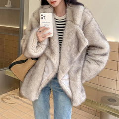 Faux Fur Coat 