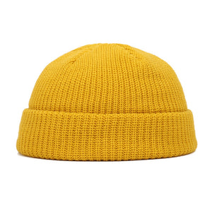 Winter Warm Beanies Casual Short Thread Hat Streetwear Unisex Warm Knit Cap