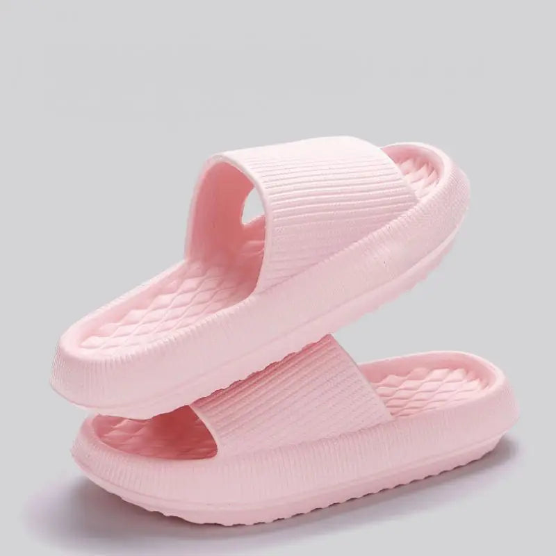 Women's Thick Platform Slippers Comfortable Non-Slip Home Slides Summer Lightweight Soft Sole Sandals