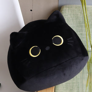 Black Cat Plush Pillow 8cm Cute Stuffed Toy Animal Quality Gifts for Kids