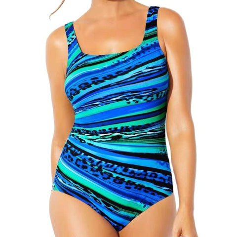 Plus Size One Piece Swimsuit Women Push Up Bathing Suit Beach Vacation Summer Swimwear
