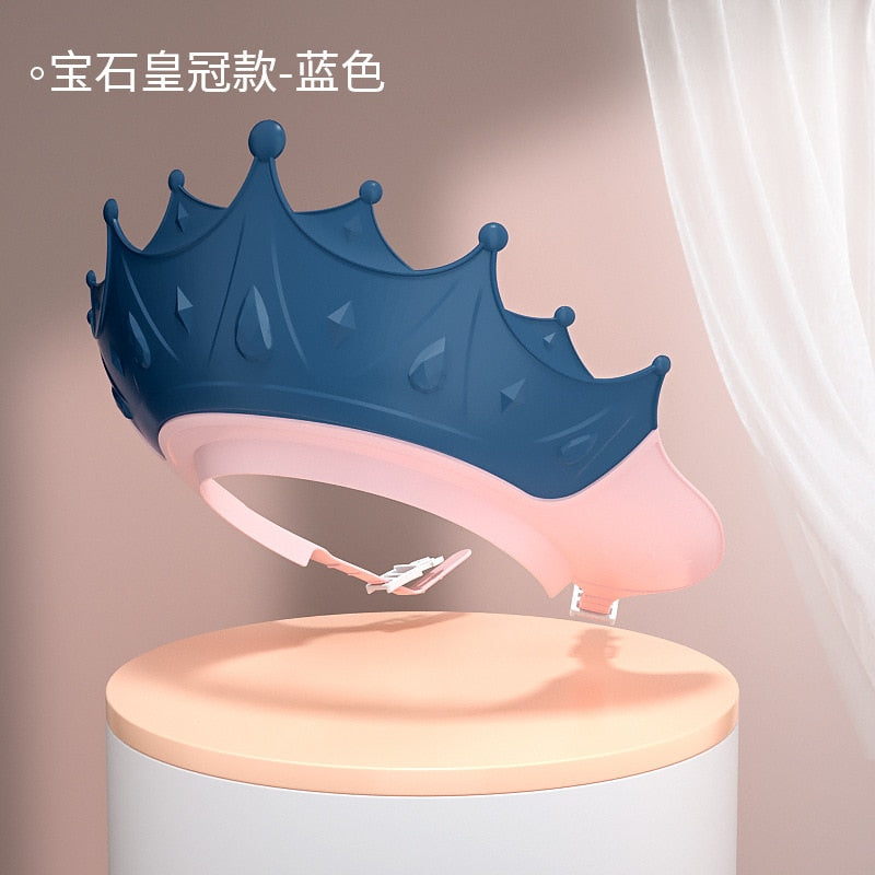 Baby Shower Cap Adjustable Toddler Hair Washing Visor Soft Silicone Baby Shampoo Cap for Girls Boys Protects Baby's Eyes