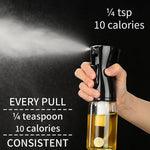 200/300/500ml Oil Spray for Kitchen Oil Nebulizer Dispenser Spray Oil Sprayer Airfryer BBQ Camping Olive Oil Diffuser Cooking