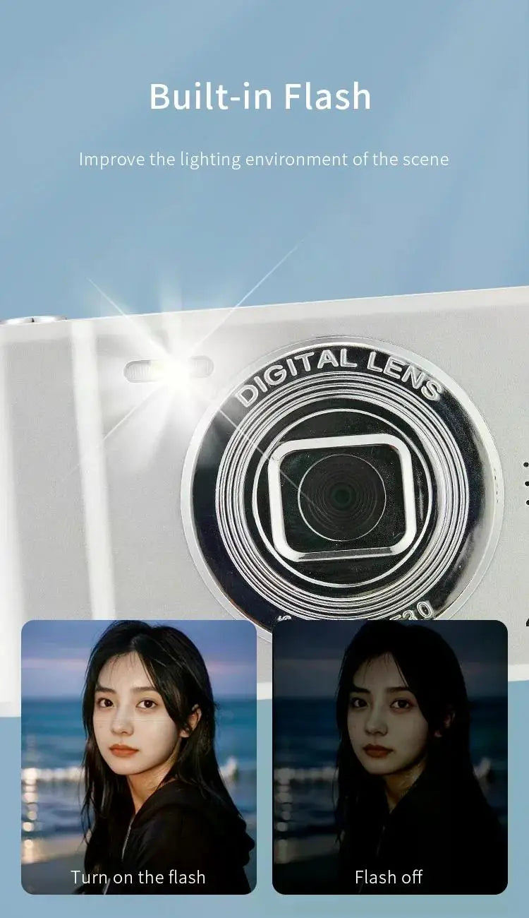 4K Ultra HD Fashion Camera 2.4 Inch Screen - 50 Megapixels