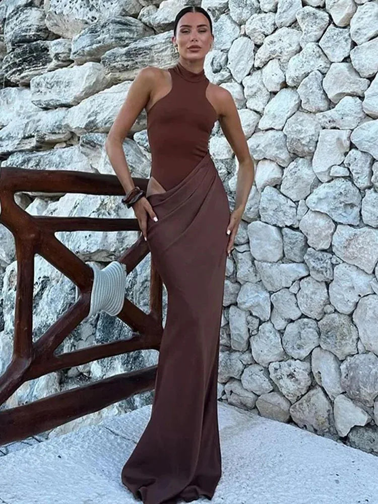 Evening Gown khaki