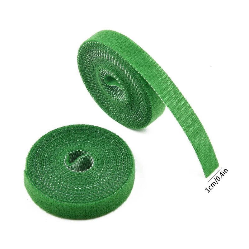 3-Rolls Green Garden Twine Plant Ties Nylon Plant Bandage Garden Hook Loop Bamboo Cane Wrap Support Garden Accessories & Tools