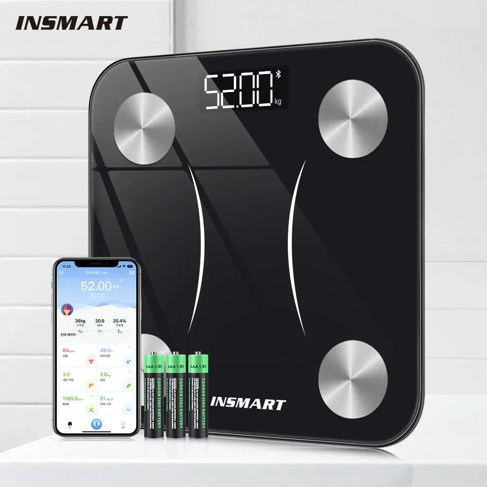 Bathroom Scale Body Weight Smart Scale BMI 180KG Body Fat Digital Bioelectrical Impedance Scale