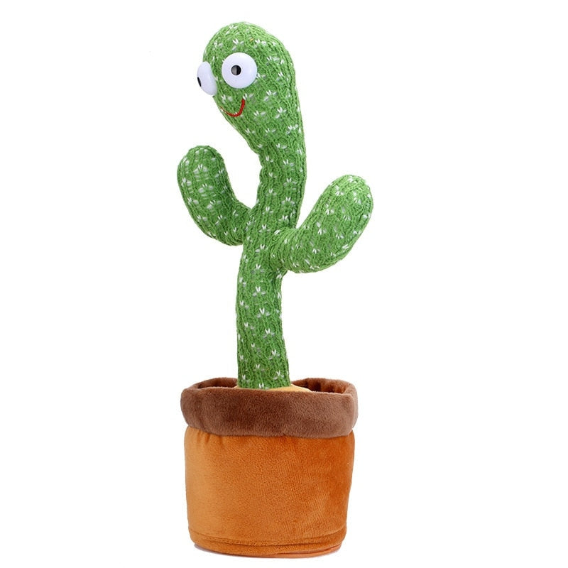 Dancing Cactus Toy Repeats What You Say Dances Records Sings Gift for Kids