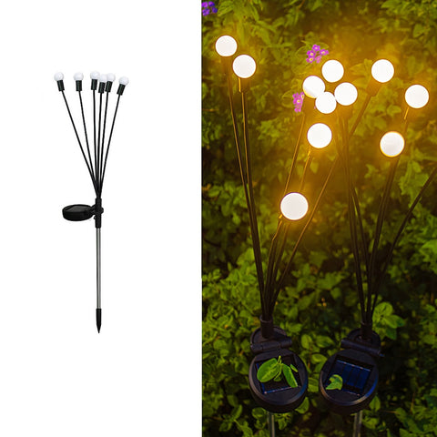 Solar LED Garden Light Outdoor Waterproof Firefly Landscape Lawn Decor Sunlight Powered Set