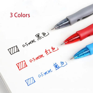 Lot Retractable Gel Ink Ballpoint Pen Set Black/Red/Blue Ink Ballpoint for Writing w/ Refills Office Accessories School Supplies Stationery