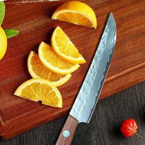 67-ply Forged Damascus Steel Steak Blade Sharp Peeling Fruit Knife Mongolian Handhandle Boning Knife Household Kitchen Knife