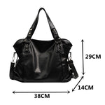 Women's Hobo Handbag Large Capacity Shoulder Bags Tote Bag Soft Faux Leather