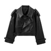 leather jacket black