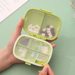 8-Compartment Pill Box Travel Pill Organizer Container With Seal Small Box for Medication Storage
