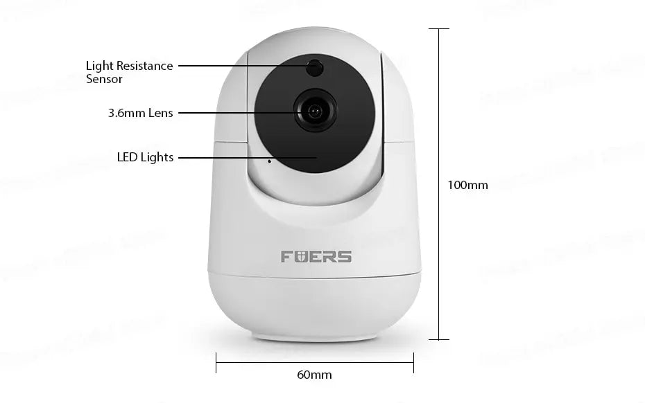 Surveillance Camera WiFi 3MP Smart Home Indoor Wireless IP Surveillance Camera AI Detect Automatic Tracking Security Baby Monitor