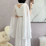 New Fashion Luxurious White Long Dress Sleeveless High-End Vintage Elegant Party Evening Prom Wedding Guest Dresses