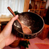 Natural Coconut Wood Bowl Set Wooden Salad Ramen Bowl Coconut Wood Spoon Set Kitchen Tableware Coconut Bowl