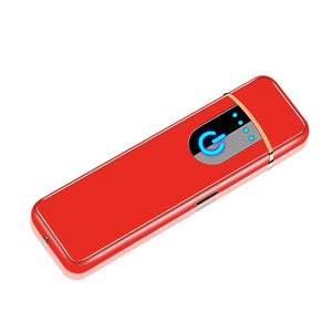 Electronic Lighter USB Rechargeable Lighter Windproof Flameless with LED Power Indicator