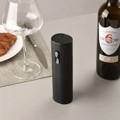 Electric Wine Opener Automatic Corkscrew with Aerator Pourer Foil Cutter One Click Button Battery Operated Opener for Kitchen Bar Party